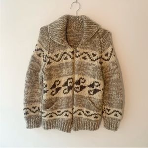 Vintage Handknit Cowichan Sweater